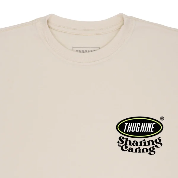 262790-4 CAMISETA THUG NINE SHARING CREME