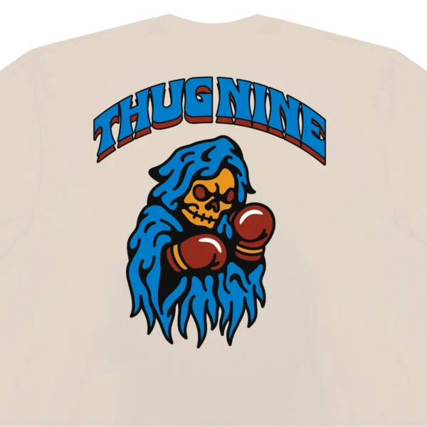 262928-5 (1) CAMISETA THUG NINE K.O. OFF WHITE