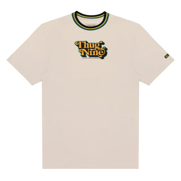 263018-2 CAMISETA THUG NINE JAMMIN CREME