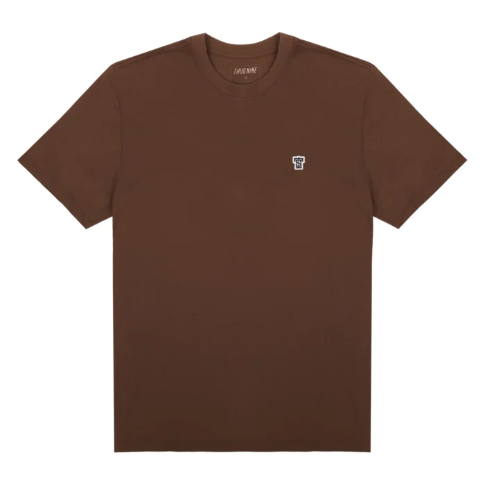 CAMISETA THUG NINE BASIC T9 PATCH MARROM
