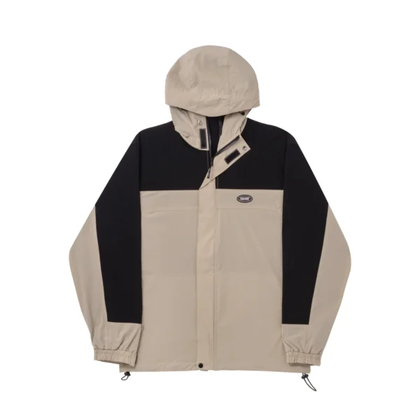 263228-2 CORTA VENTO THUG NINE HICKER PRETO/BEGE