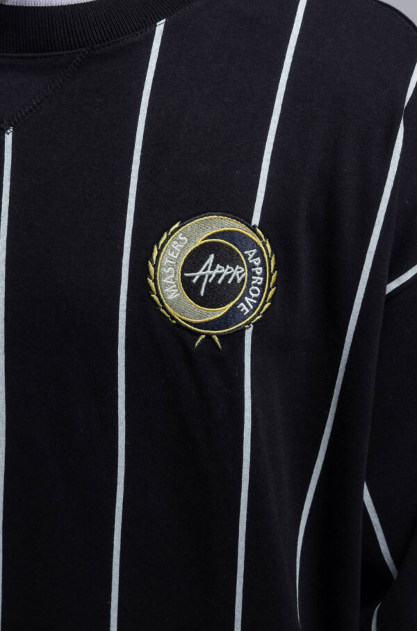 4-10 CAMISETA HUGE APPROVE MASTER LISTRAS PRETA
