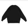 MOLETOM BARRA CREW ESPORTIVO RAGLAN PRETO