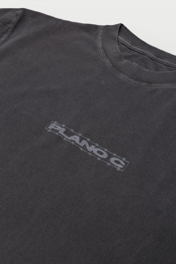 CAMISETA PLANO C FIERCE DOGS CINZA ESTONADO