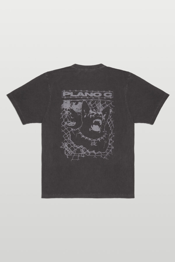 CAMISETA PLANO C FIERCE DOGS CINZA ESTONADO