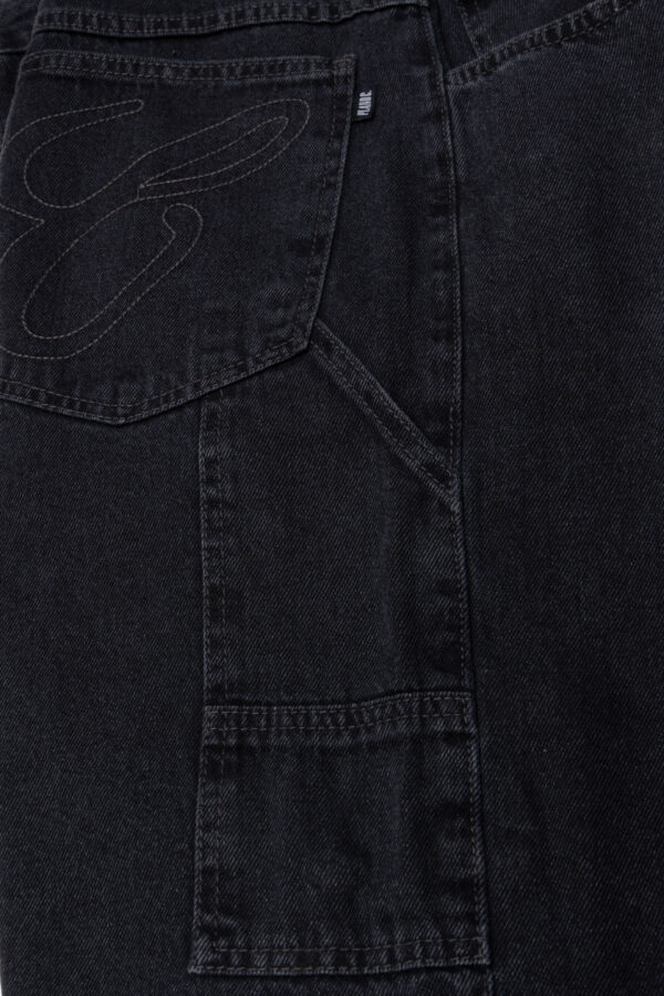 02.90.0025 (6) JORTS JEANS CARPENTER WASHED PRETO