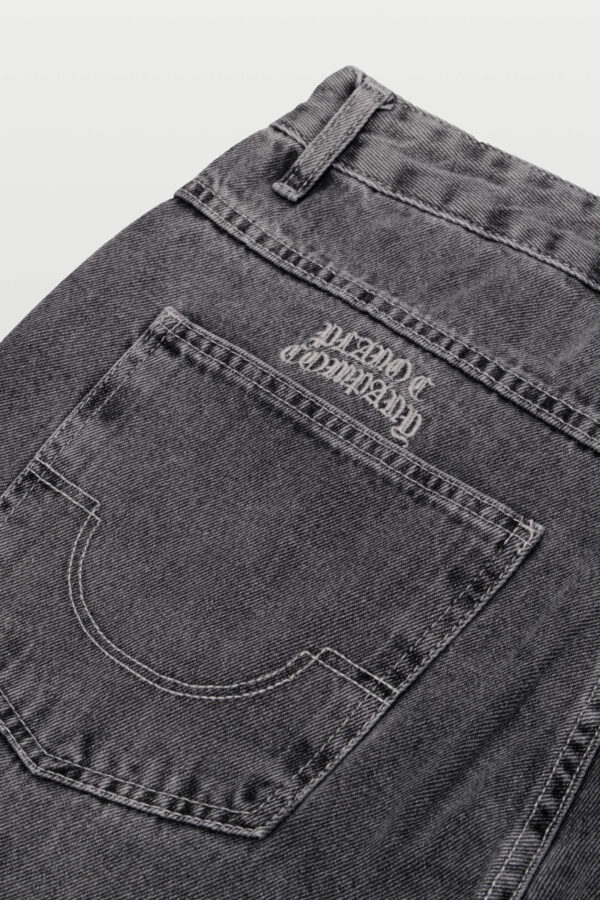 02.90.0027 (6) CALÇA BAGGY JEANS WASHED CINZA