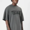 CAMISETA OVERSIZED THE SAINT CINZA ESTONADO