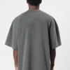 CAMISETA OVERSIZED THE SAINT CINZA ESTONADO