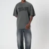 CAMISETA OVERSIZED THE SAINT CINZA ESTONADO