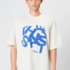 CAMISETA OVERSIZED THE SAINT PIXEL MESS OFF WHITE