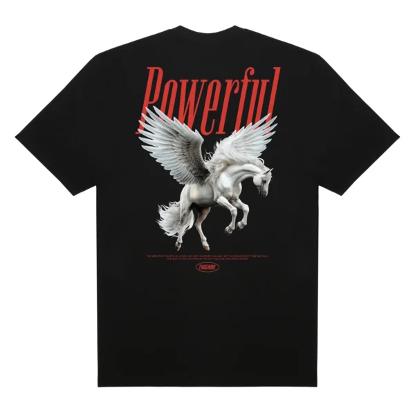 262886-2 CAMISETA THUG NINE POWERFUL PRETA