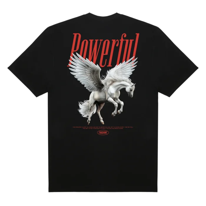 CAMISETA THUG NINE POWERFUL PRETA
