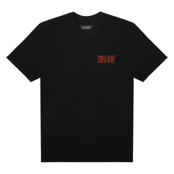 262886-3 CAMISETA THUG NINE POWERFUL PRETA
