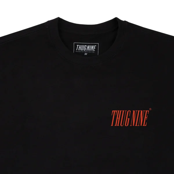 262886-4 CAMISETA THUG NINE POWERFUL PRETA