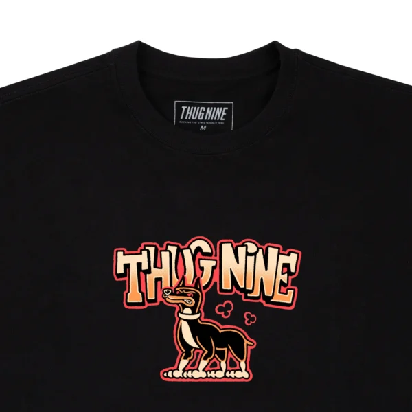262892-4 CAMISETA THUG NINE CREW PRETA
