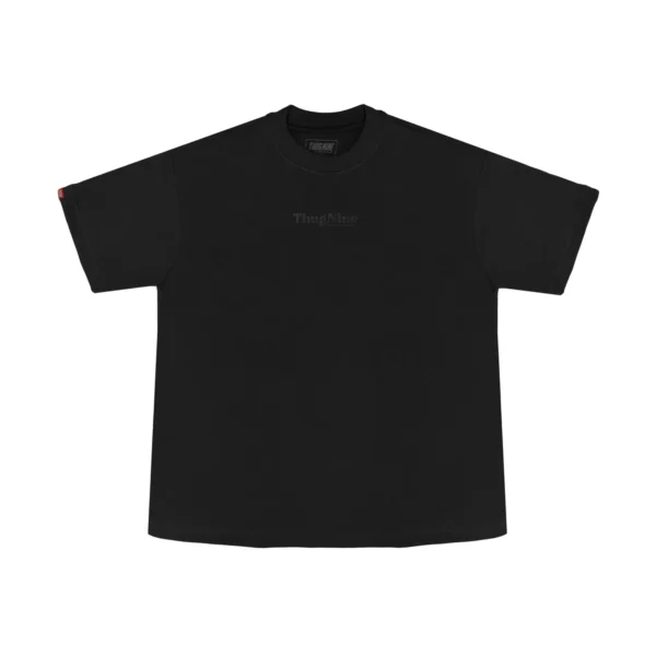 263120-2 CAMISETA THUG NINE OVERSIZED BOLD PUFF PRETA