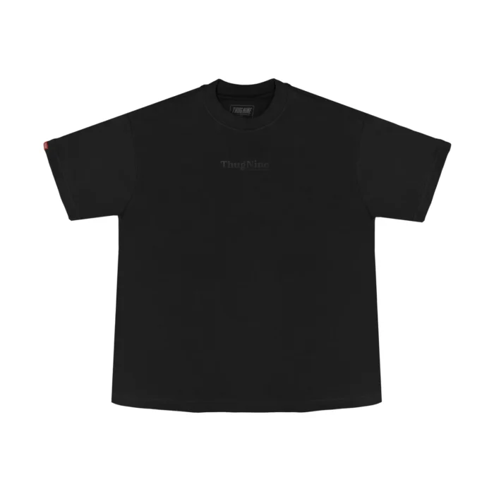 CAMISETA THUG NINE OVERSIZED BOLD PUFF PRETA