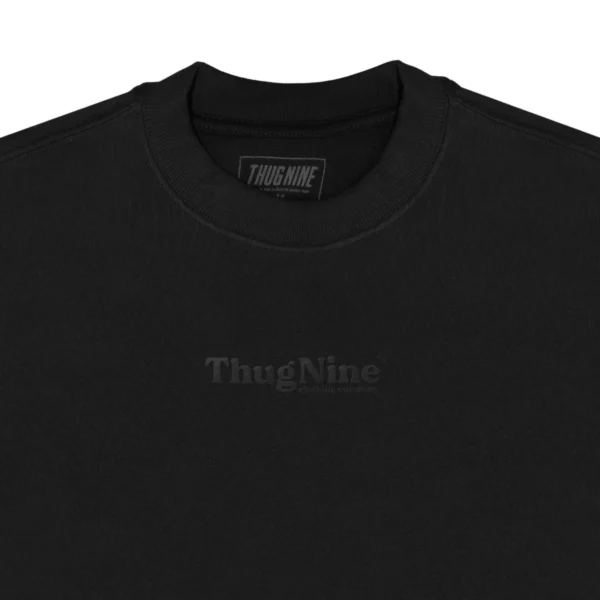 263120-4 CAMISETA THUG NINE OVERSIZED BOLD PUFF PRETA