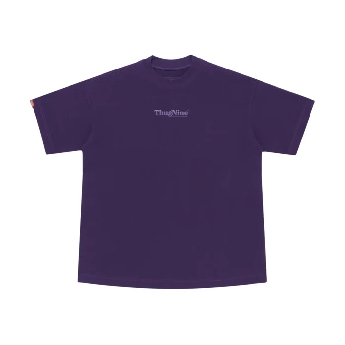 CAMISETA THUG NINE OVERSIZED BOLD PUFF ROXA