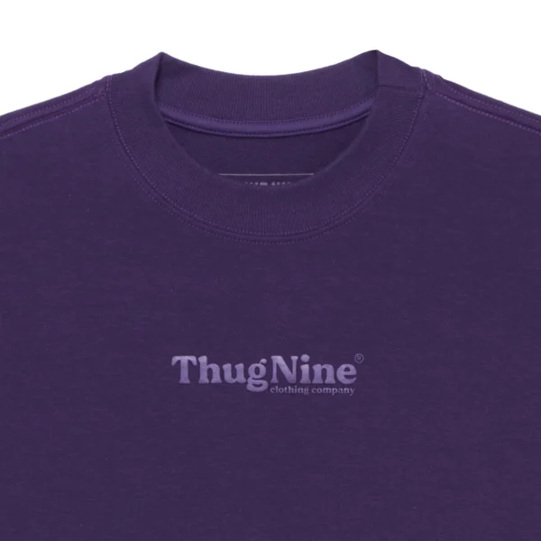 263126-4 CAMISETA THUG NINE OVERSIZED BOLD PUFF ROXA