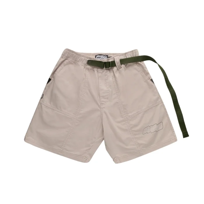 SHORTS HIGH COMPANY STRAP HUSTLE BEGE