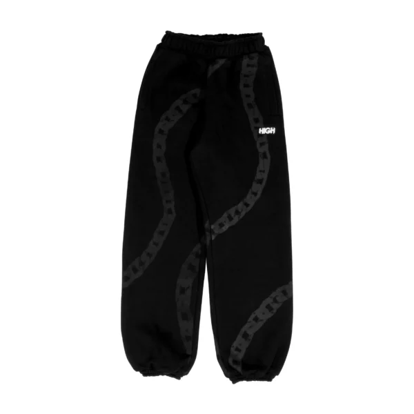 Sweatpants_Chain_Black CALCA MOLETOM HIGH COMPANY CHAIN PRETA