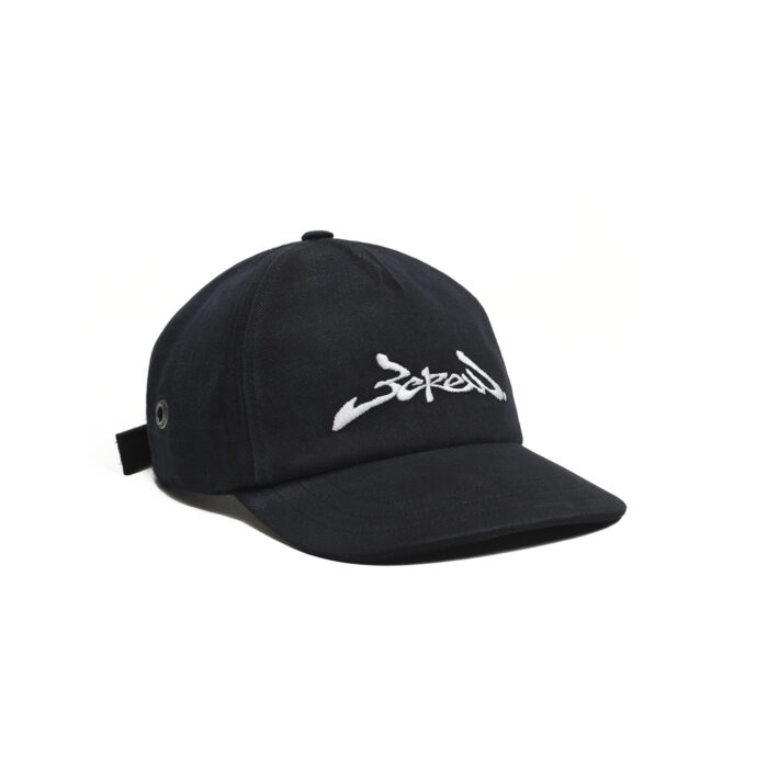 BONE BARRA CREW ASSINATURA LOGO DESCONSTRUÍDO CINZA ESCURO