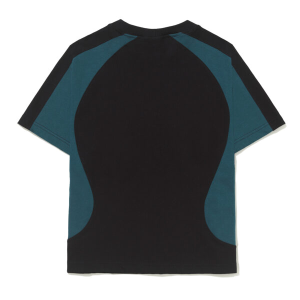 CAMISETA BARRA CREW B GARÇA RECORTADA PRETA