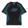 CAMISETA BARRA CREW B GARÇA RECORTADA PRETA