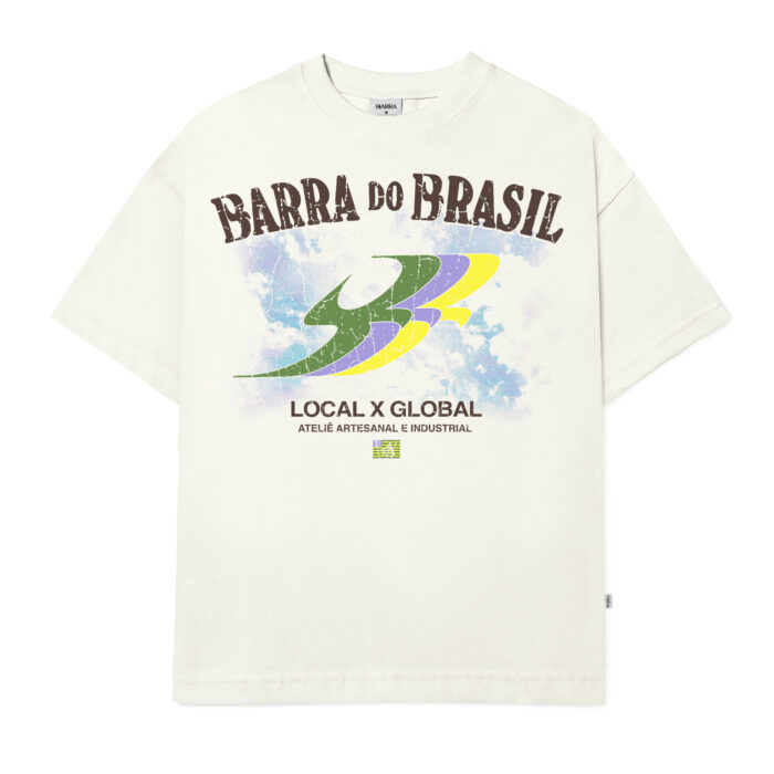 CAMISETA BARRA CREW BARRA SOUVENIR OFF WHITE