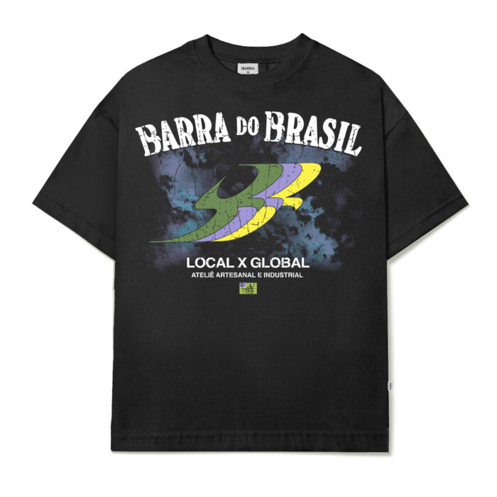 CAMISETA BARRA CREW BARRA SOUVENIR PRETA