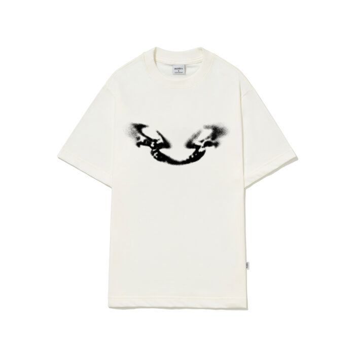 CAMISETA BARRA CREW B REFLEXO ESPECTRO OFF WHITE