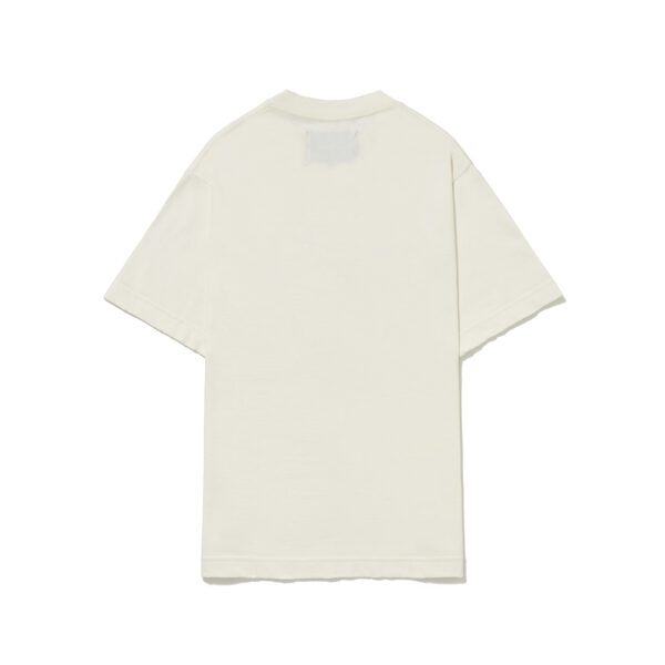 CAMISA B REFLEXO OFFWHITE VERSO CAMISETA BARRA CREW B GARÇA ALTO RELEVO OFF WHITE