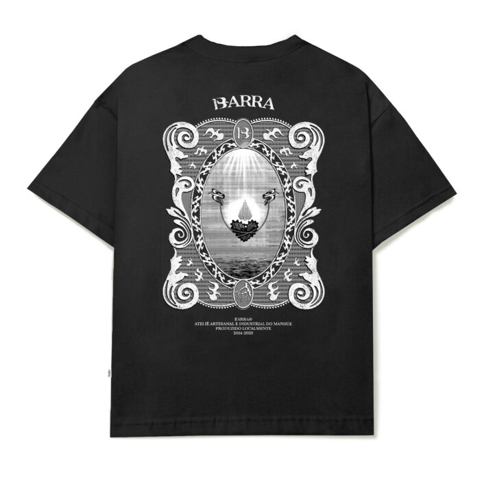 CAMISETA BARRA CREW BARRA ATELIE PRETA