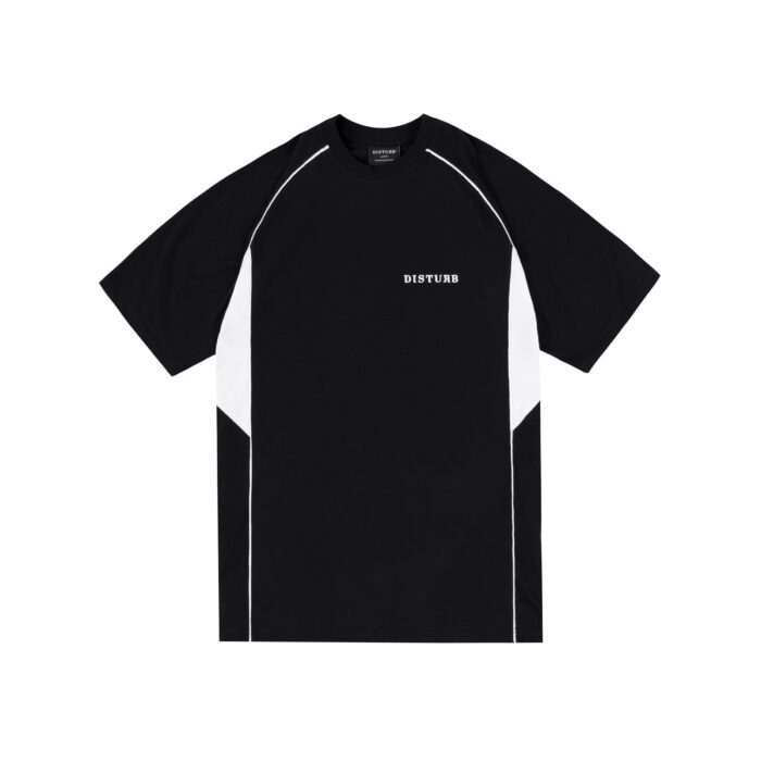 CAMISETA DISTURB CUTLINE DIVISION PRETA