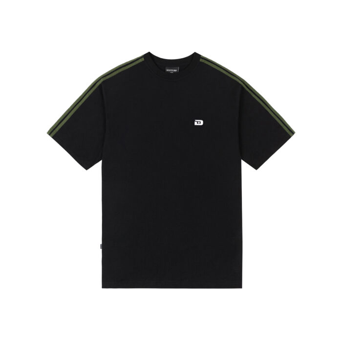 CAMISETA DISTURB D STRIPES PRETA