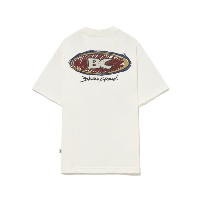 CAMISETA BARRA CREW GOODS LOGO HANDMADE OFF WHITE