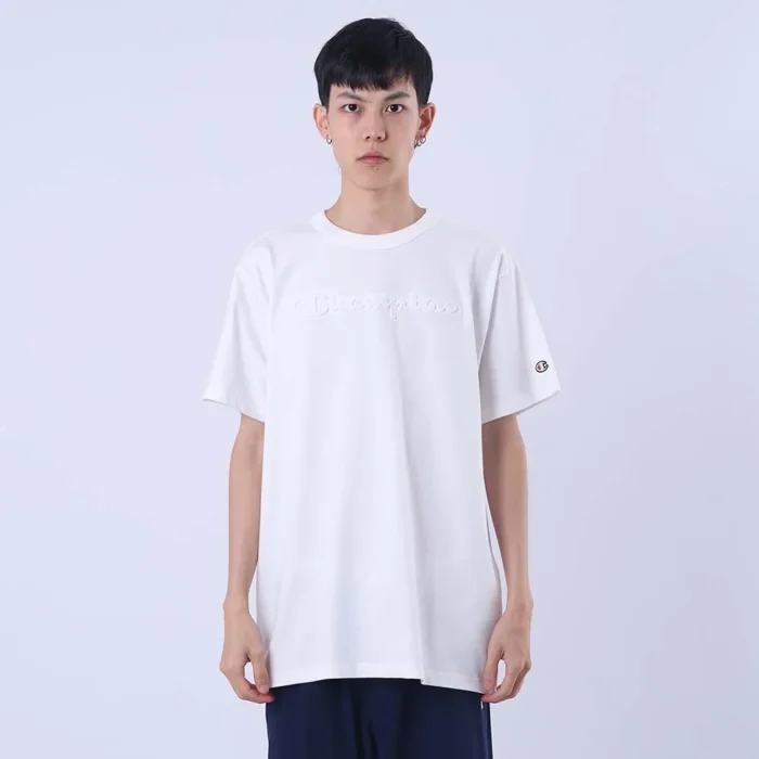 CAMISETA CHAMPION EMBOSSING OFF WHITE