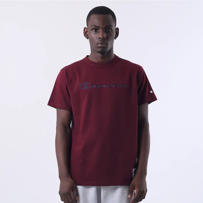 CAMISETA CHAMPION HERITAGE SCRIPT RUST VINHO