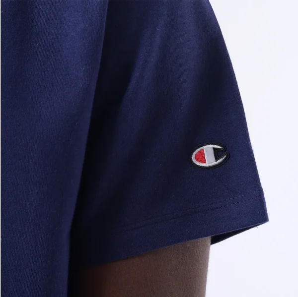 GT220B Y08069RTC-6-006 CAMISETA CHAMPION HERITAGE SCRIPT RUST AZUL