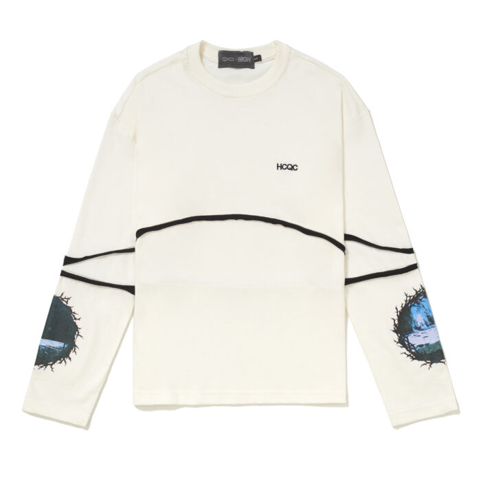 LONGSLEEVE HIGH COMPANY (QC-HIGH) RINGS OFF WHITE
