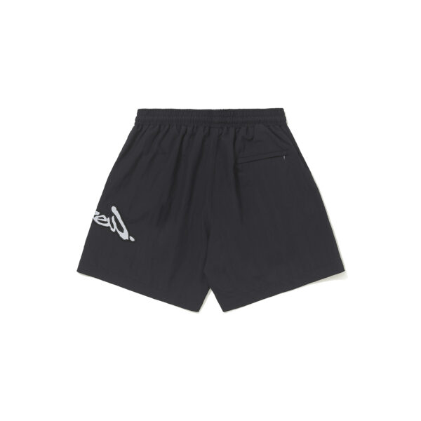 SHORT ASSINATURA PRETO VERSO SHORT BARRA CREW ASSINATURA LOGO PRETO