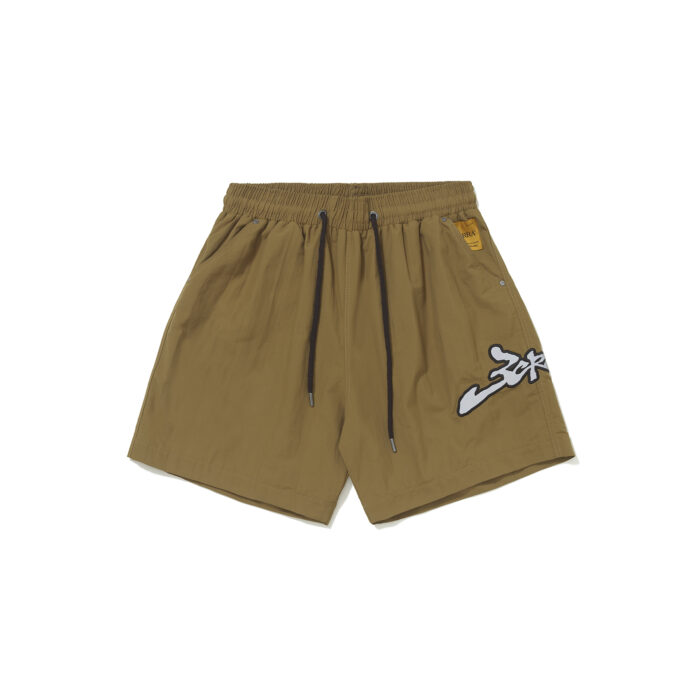 SHORT BARRA CREW ASSINATURA LOGO VERDE