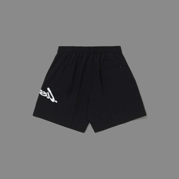 SHORT-SIGNATURE-PRETO-VERSO SHORT BARRA CREW ASSINATURA LOGO PRETO