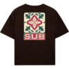 CAMISETA SUBURB COMPANY (BOXY) LETTER MARROM