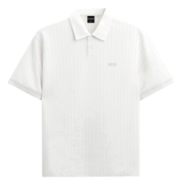 CAMISETA SUBURB COMPANY POLO PREMIUM STRIPE OFF WHITE