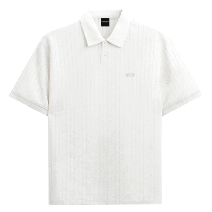 CAMISETA SUBURB COMPANY POLO PREMIUM STRIPE OFF WHITE