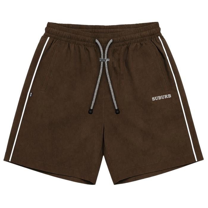 SHORT SUBURB COMPANY NATURE MARROM