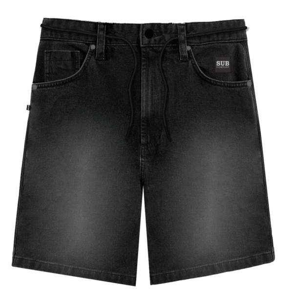 SUBURB ENTREGA 3 25 - 10035001 PRETO FRENTE JORTS SUBURB COMPANY JEANS CINZA ESTONADO